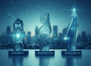 Our core values of Integrity, Innovation and Excellence